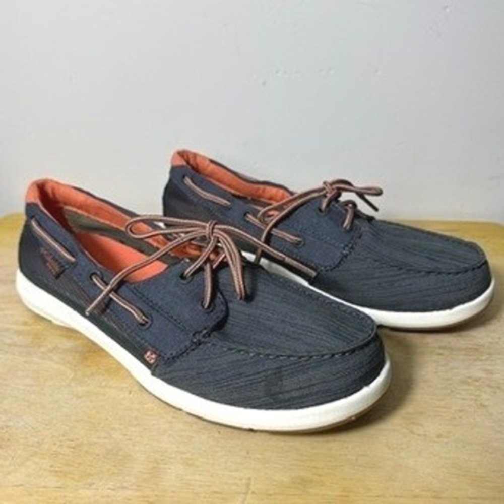 Columbia Women's PFG Delray‎ Loco II Boat Shoe Vented Grey Coral BL0098-053 8
